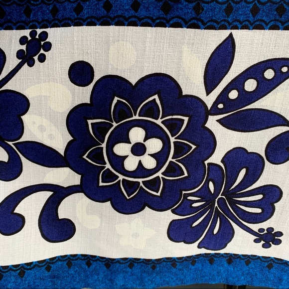 🌺 70s Vintage Hawaiian Barkcloth Muumuu Maxi Dress - Picture 14 of 14